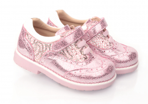 Дитячі Закриті туфлі TOPITOP 809 рожево-сріблясті